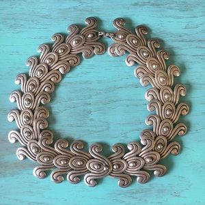 Vintage Sterling Silver Choker Necklace